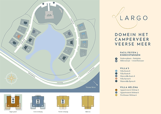 Plattegrond Roompot Domein het Camperveer - geplaatst door Vakantiekoffer.nl