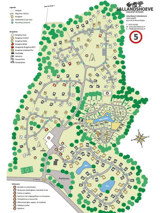 Plattegrond Sallandshoeve - geplaatst door Vakantiekoffer.nl