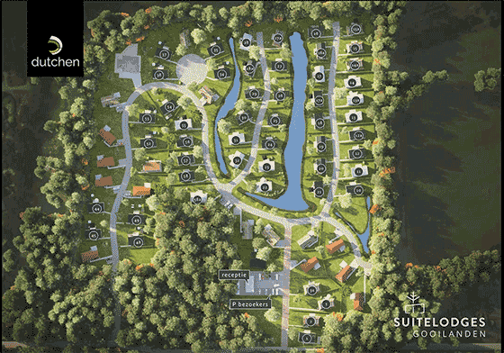 Plattegrond Suitelodges Gooilanden - geplaatst door Vakantiekoffer.nl