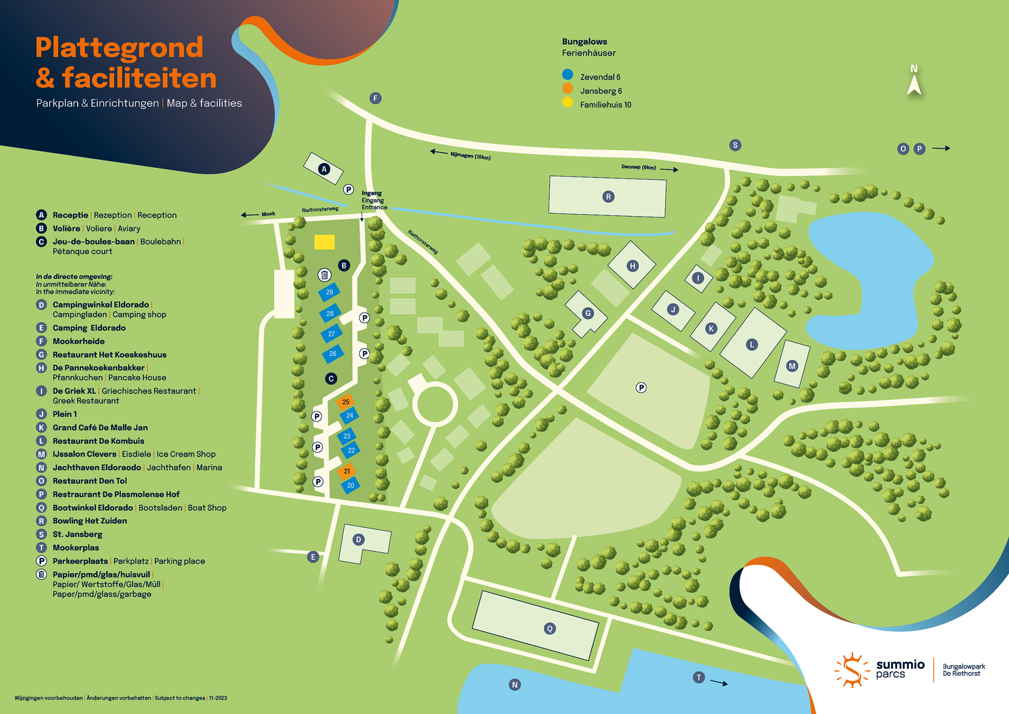 Plattegrond Summio Vakantiepark De Riethorst