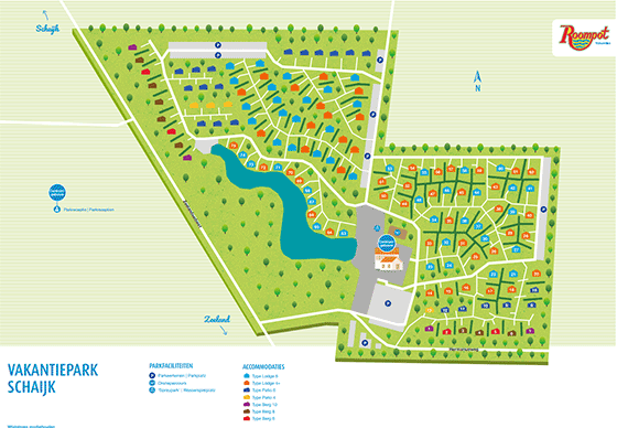 Plattegrond Summio Vakantiepark Schaijk - geplaatst door Vakantiekoffer.nl
