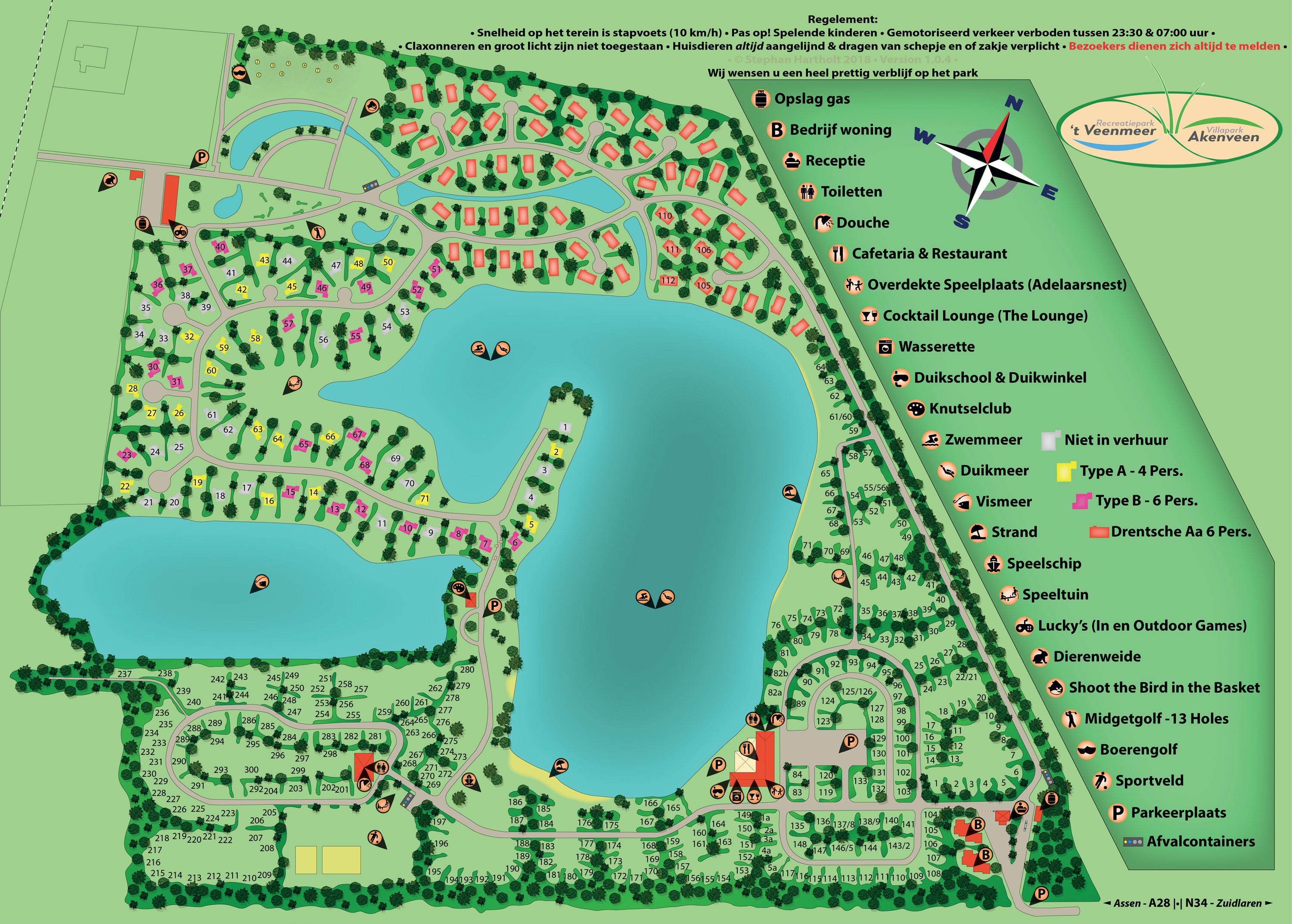 Plattegrond Summio Villapark Akenveen