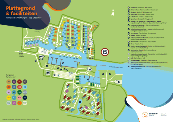 Plattegrond Summio Waterpark De Bloemert - geplaatst door Vakantiekoffer.nl