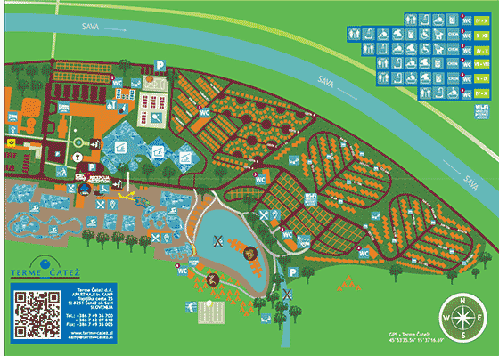 Plattegrond Terme Catez - geplaatst door Vakantiekoffer.nl