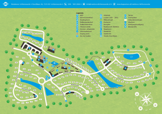 Plattegrond TopPark Résidence Lichtenvoorde - geplaatst door Vakantiekoffer.nl