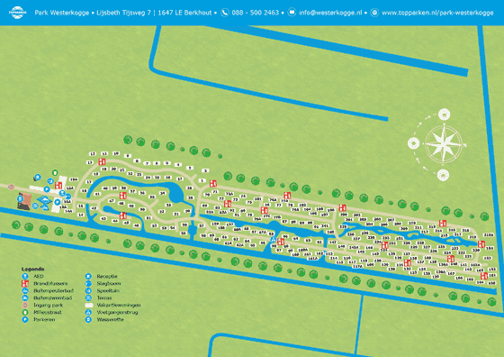 Plattegrond TopPark Westerkogge - geplaatst door Vakantiekoffer.nl