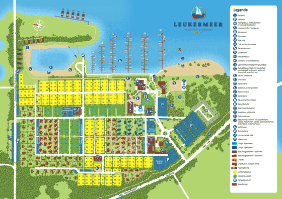 Plattegrond Vakantiepark Leukermeer - geplaatst door Vakantiekoffer.nl