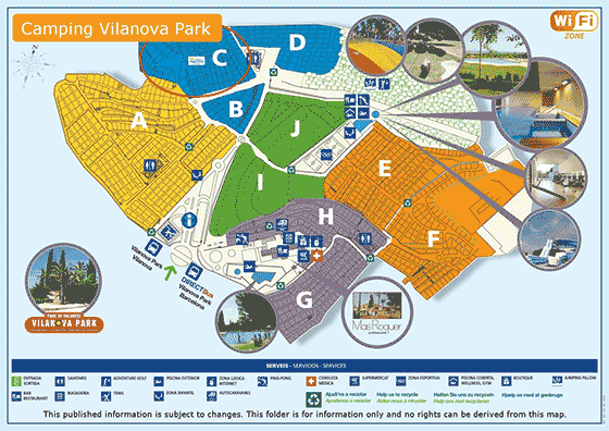 Plattegrond Vilanova Park - geplaatst door Vakantiekoffer.nl