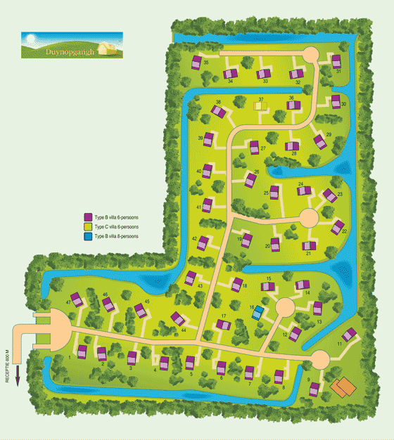Plattegrond Villaparc Duynopgangh - geplaatst door Vakantiekoffer.nl